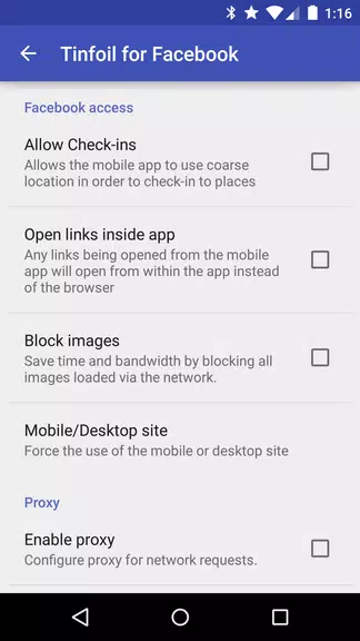 Tinfoil for Facebook應用截圖第3張