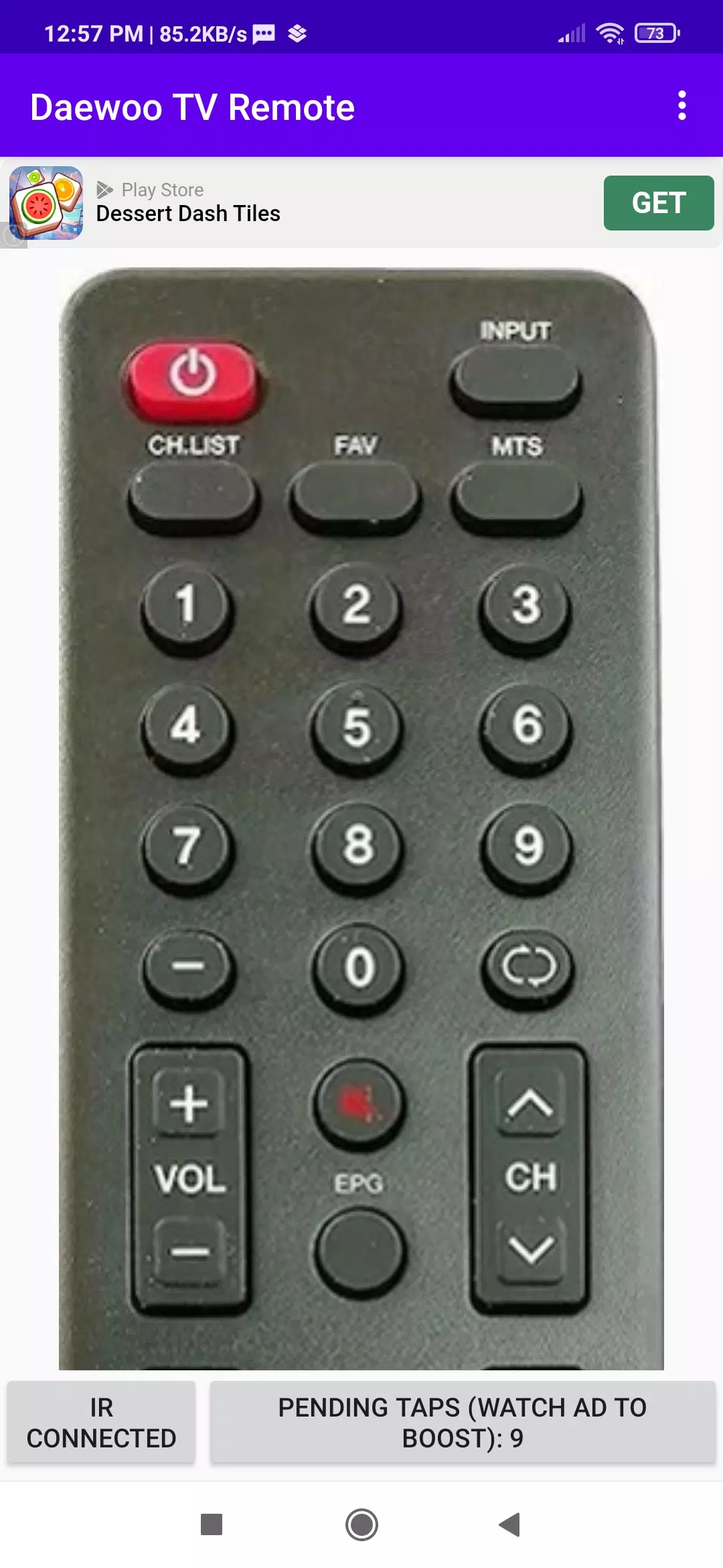 Daewoo TV Remote App Screenshot 2