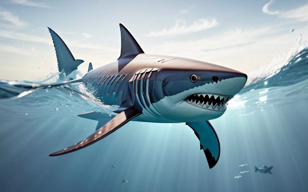 Angry Shark Attack Shark Game Скриншот 1