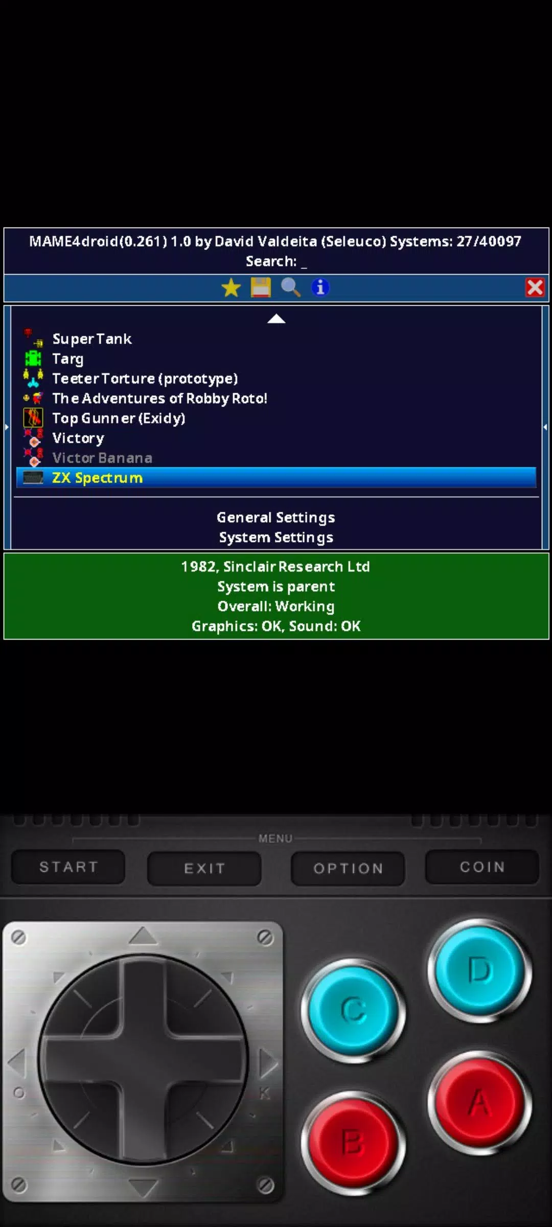 MAME4droid  2024 (0.270)應用截圖第1張