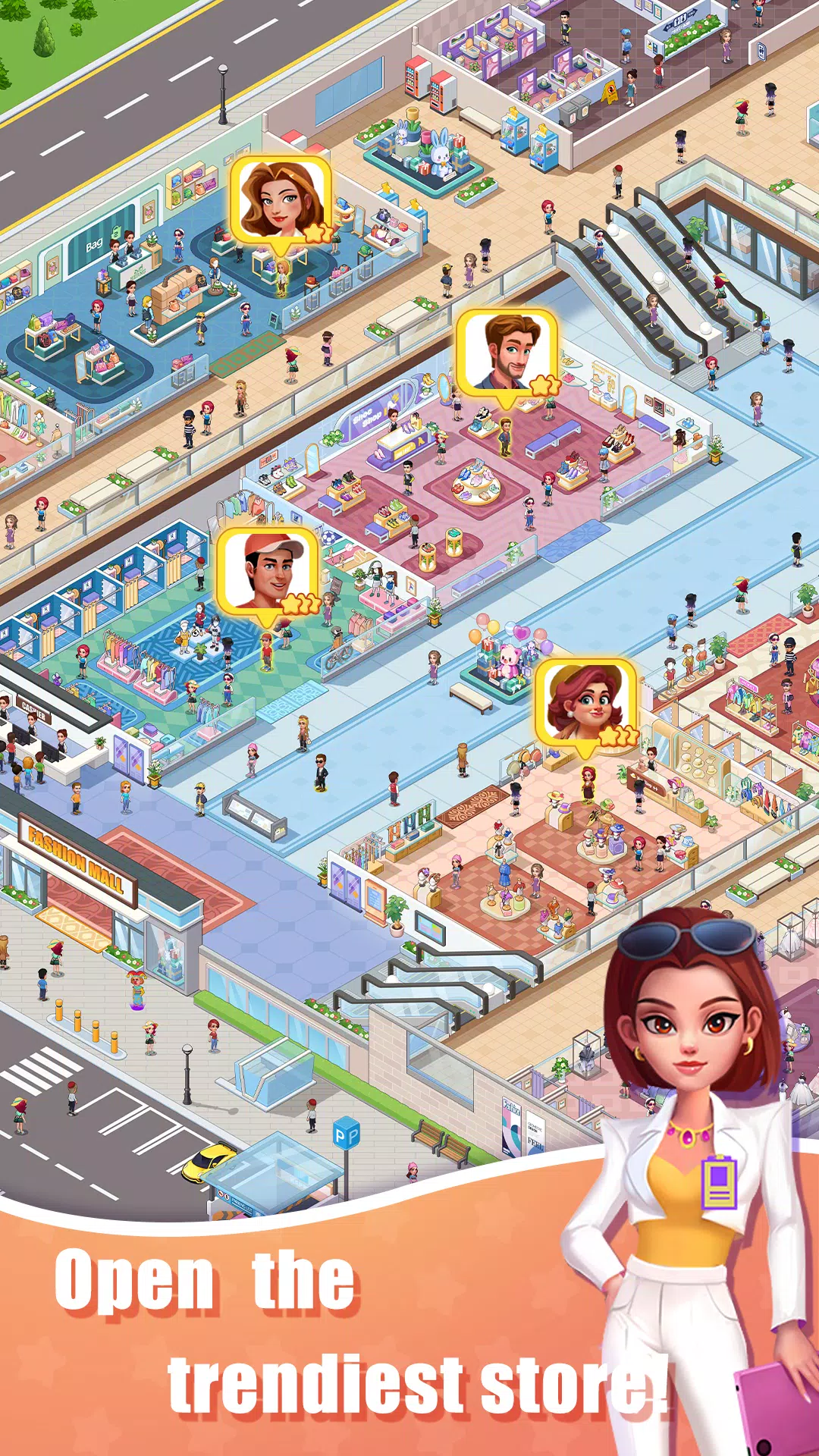 Idle Shopping Mall - Tycoon Capture d’écran 1