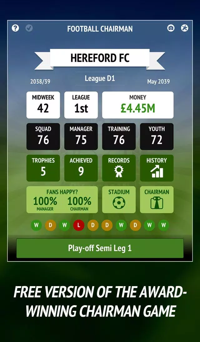 Football Chairman (Soccer) Screenshot 1