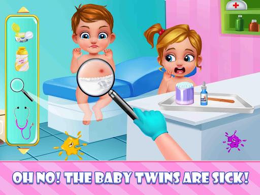 Newborn Sweet Baby Twins 2: Baby Care & Dress Up Capture d'écran 4