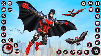 Bat Hero Dark Crime City Game Capture d'écran 1