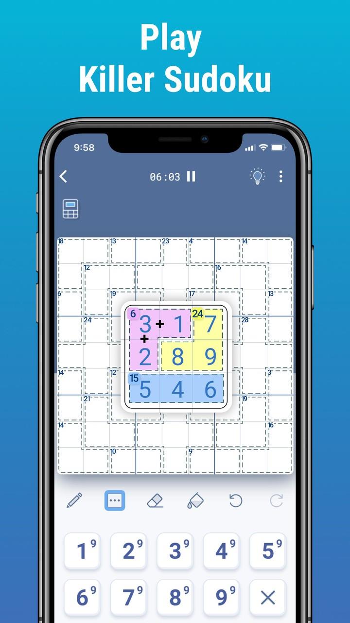 Killer Sudoku by Logic Wiz 스크린샷 2