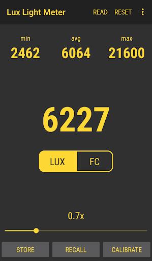 Lux Light Meter Pro Captura de pantalla 2