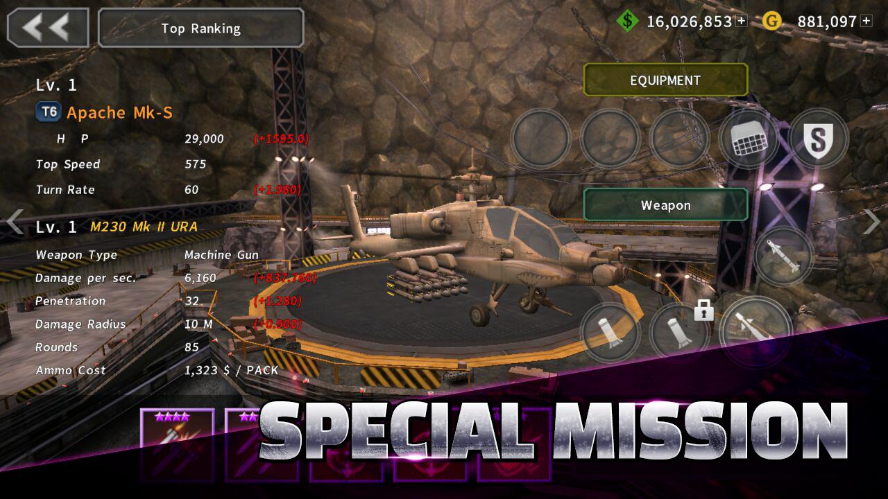 GUNSHIP BATTLE：直升機 3D Action應用截圖第3張
