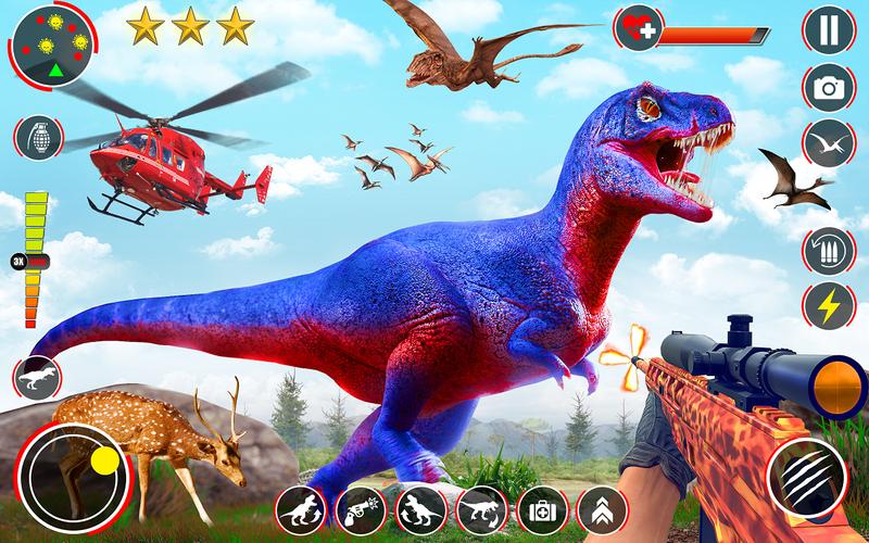 Dino Hunter 3D Hunting Games スクリーンショット 1