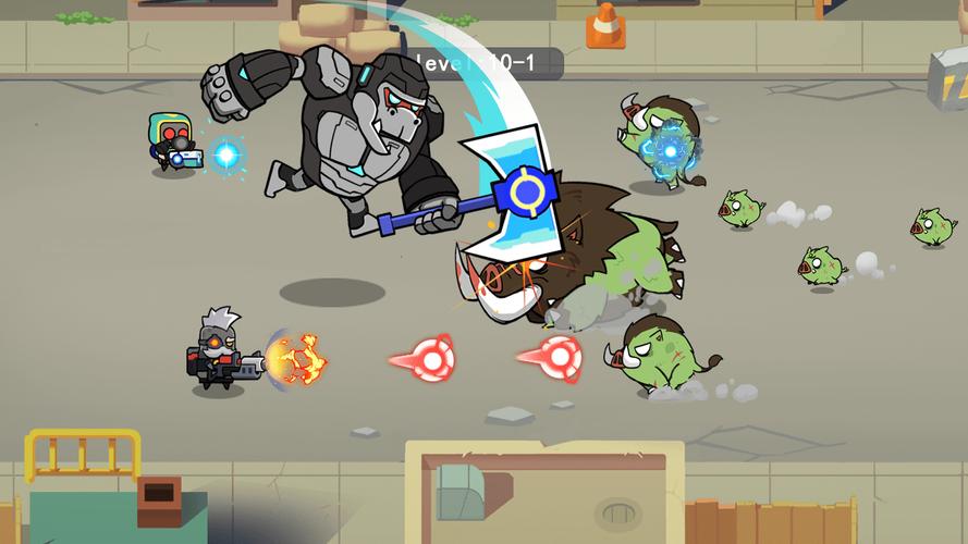 Merge Mech vs. Zombie Brawl 스크린샷 4