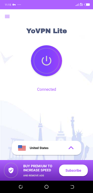 YoVPN-LITE, The Free fastest and most secured VPN應用截圖第1張