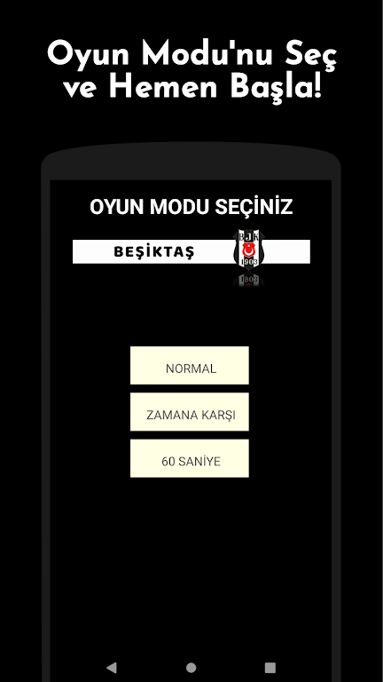 Beşiktaş Futbolcu Kart Eşleştirme Oyunu Capture d’écran 2