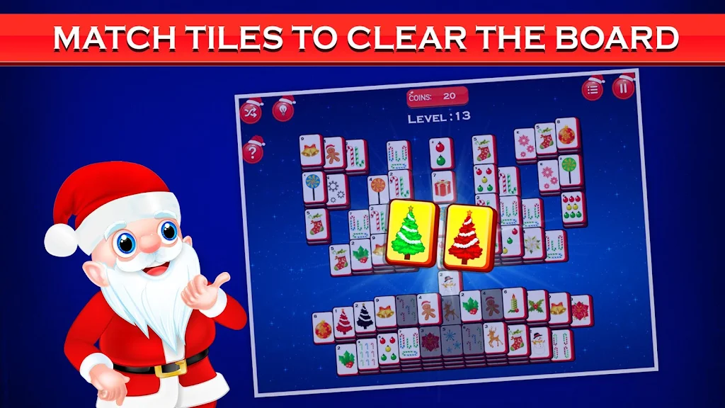Mahjong Deluxe - Christmas Fun Captura de pantalla 2