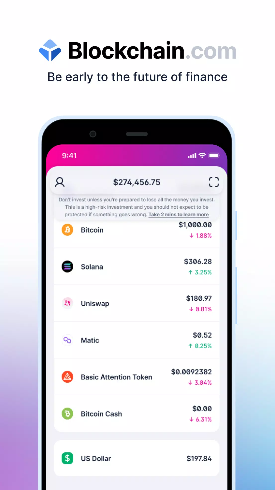 Blockchain.com: Crypto Wallet应用截图第1张