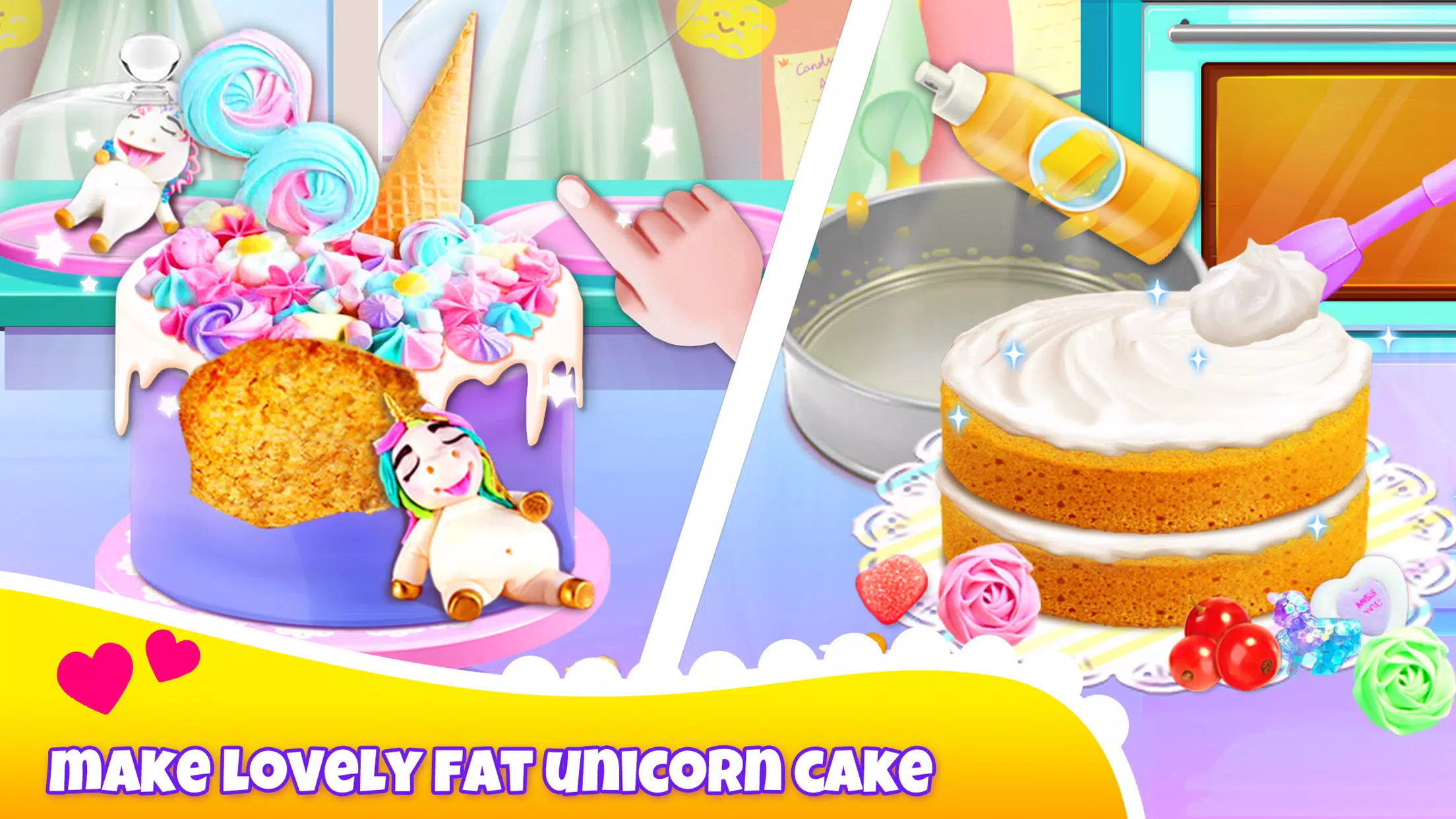 Girl Games: Unicorn Cooking Captura de pantalla 2