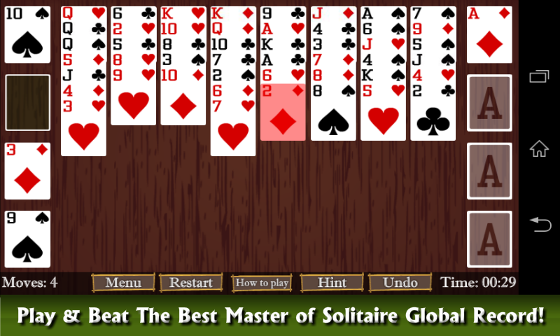 Freecell Patience Solitaire Captura de pantalla 3