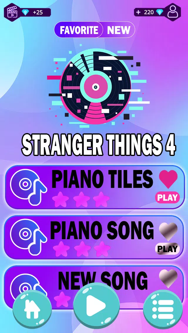 Stranger Things 4 Piano Tiles Скриншот 1
