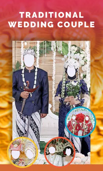 Traditional Wedding Couple Captura de pantalla 4