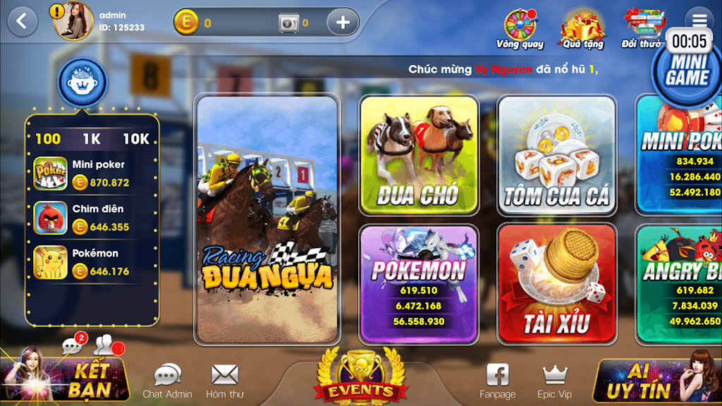 Epic JackPot: Đại gia Game bai Club स्क्रीनशॉट 1