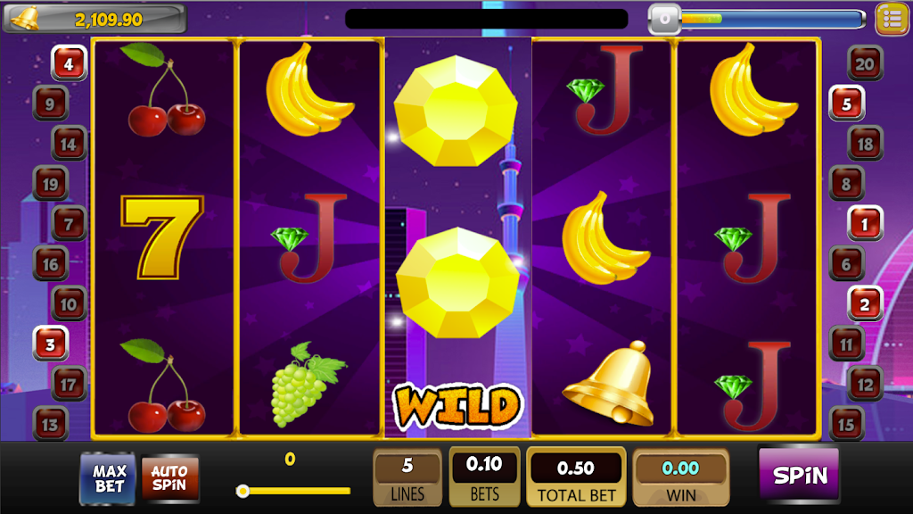 SlotMan - Free Classic Vegas Slot Machine 777 Скриншот 2