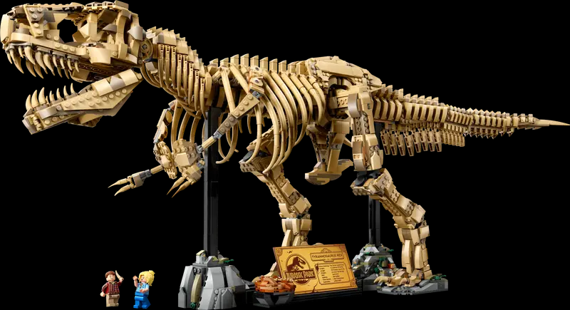 LEGOは、3フィートのジュラシックパークT-Rexスケルトンセットを発表します