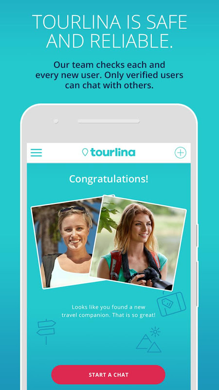 Tourlina - Female Travel App Captura de tela 1