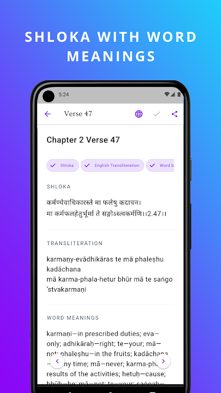 Bhagavad Gita स्क्रीनशॉट 3