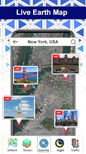Earth Map Satellite: View Live Capture d'écran 1