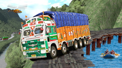 Indian Truck Game Cargo Truck スクリーンショット 1