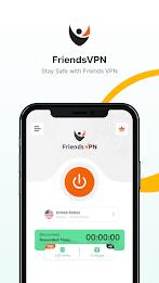 FriendsVPN - Fast & Secure VPN स्क्रीनशॉट 1