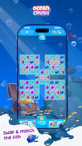 Ocean Crush Game - Match 3 Скриншот 2