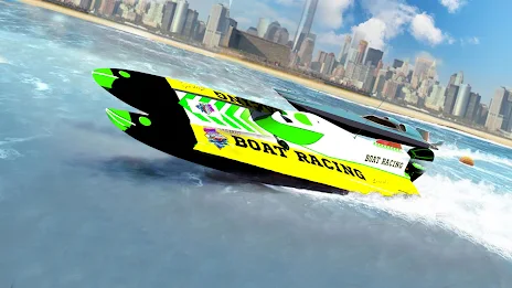 Ski Boat Racing: Jet Boat Game Captura de tela 1