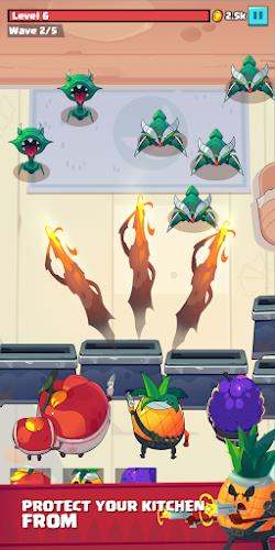 Fruit War: Idle Defense Game スクリーンショット 1