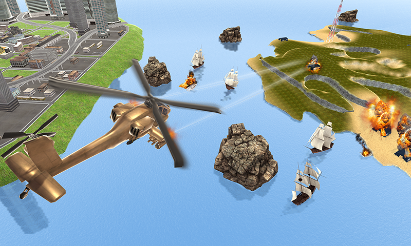 Gunship Helicopter Robot Game 스크린샷 3