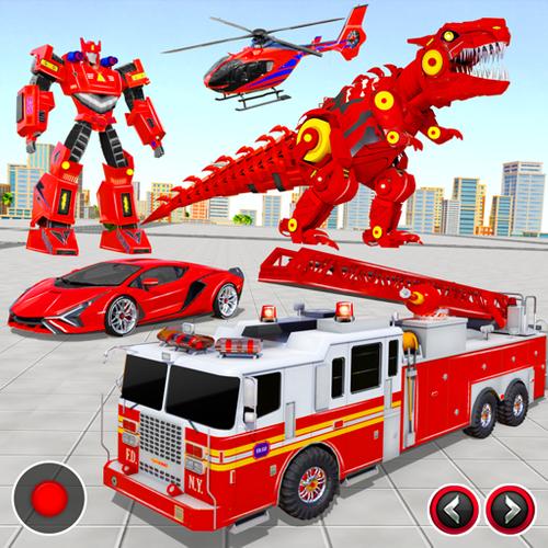 Fire Truck Robot Car Game應用截圖第1張