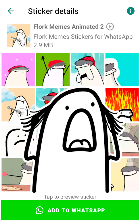 Flork memes stickers WASticker應用截圖第2張