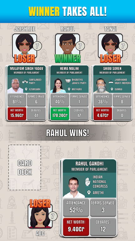 Rajneeti - Trump Card Game應用截圖第3張