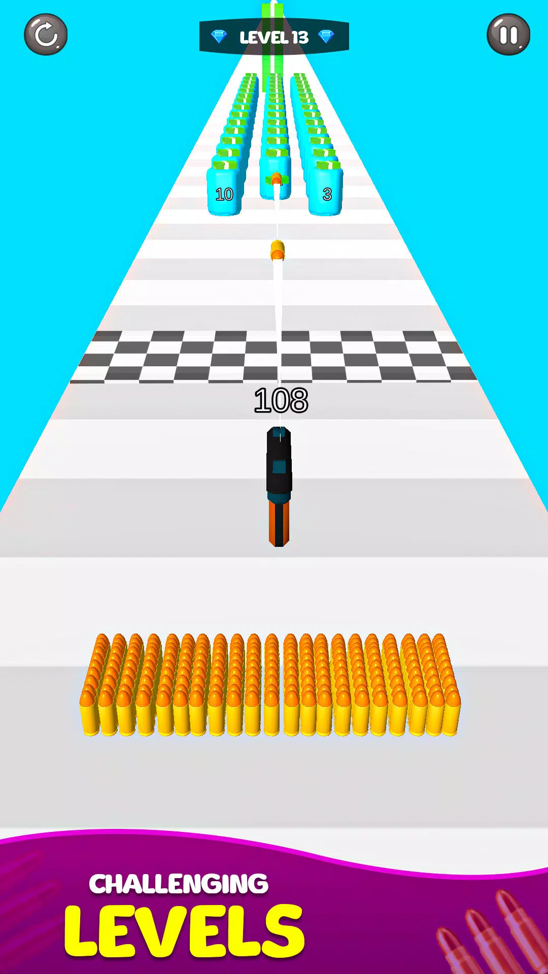 Merge Bullet Army Game Run 3D 스크린샷 3