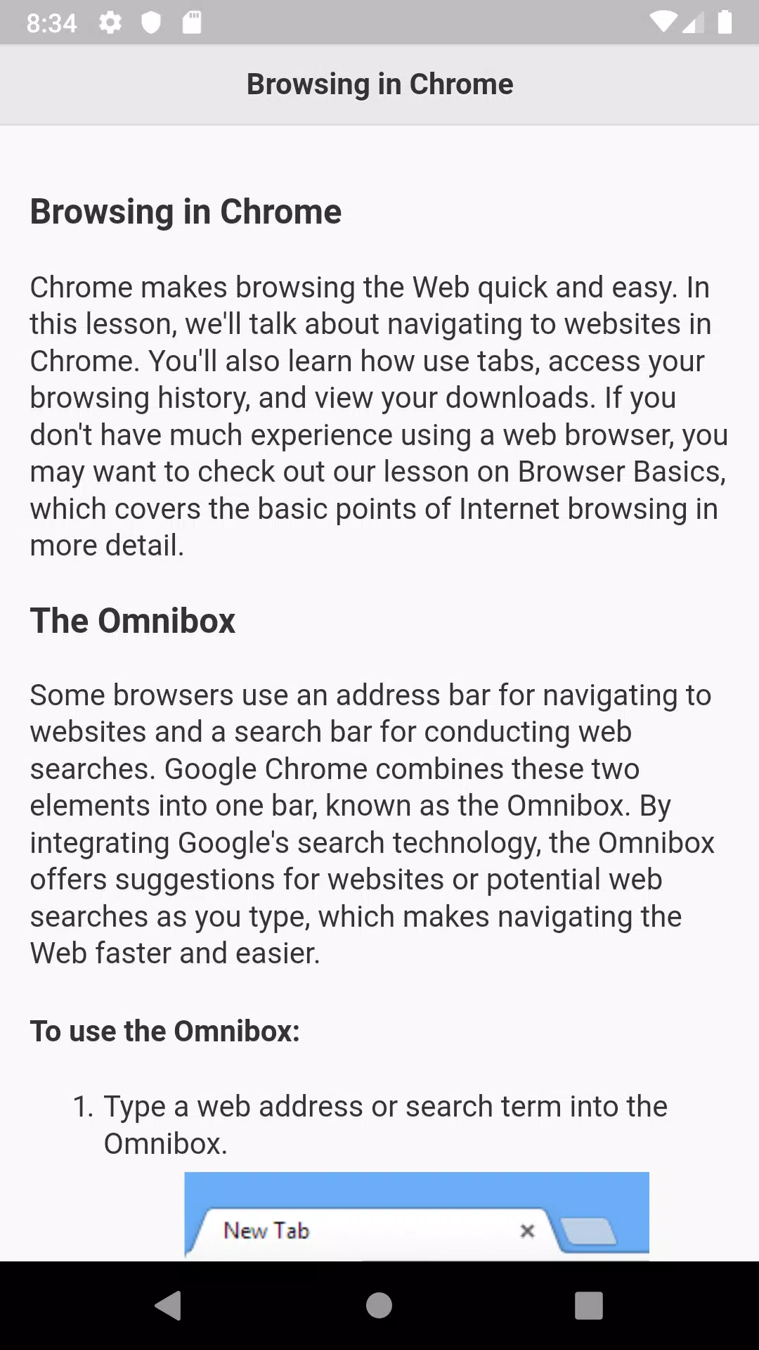 Tutorials for Web Browser應用截圖第4張