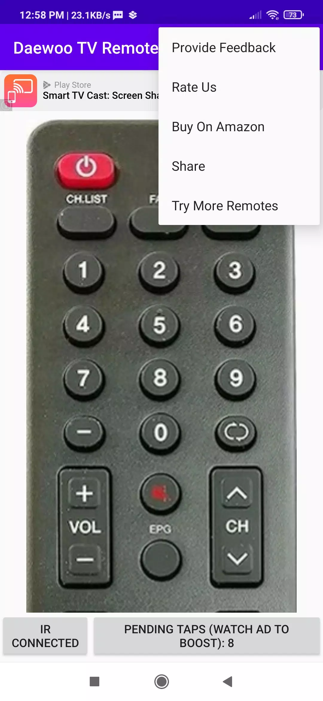 Daewoo TV Remote App Screenshot 4