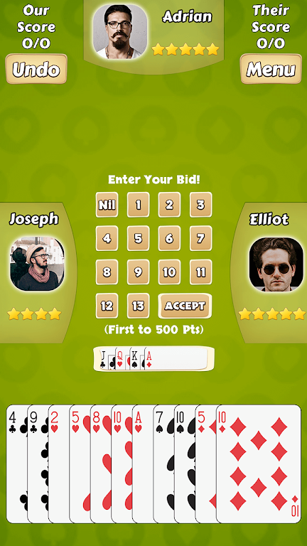 Spade Card Game Screenshot 3