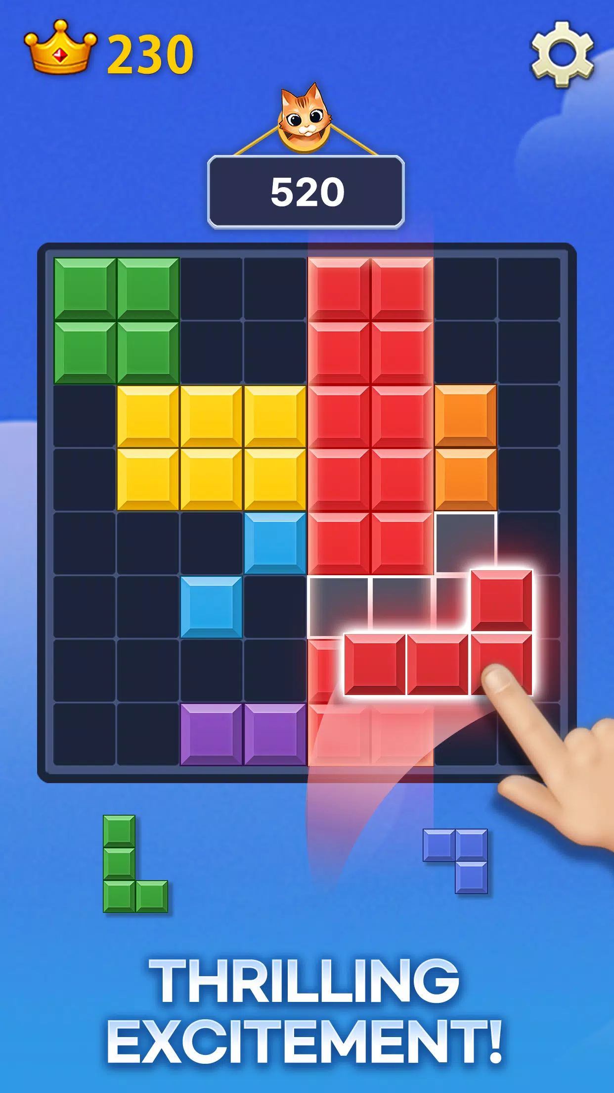 Meow Block Puzzle स्क्रीनशॉट 2