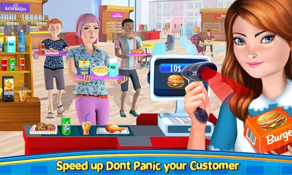 High School Cafe Cashier Games 스크린샷 1