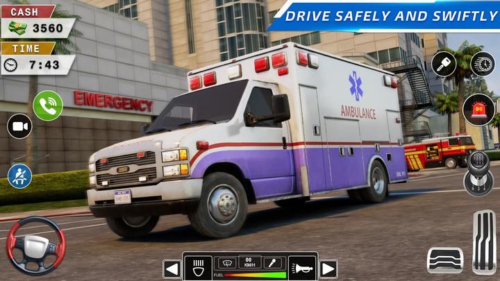 Rescue Ambulance American 3D スクリーンショット 1