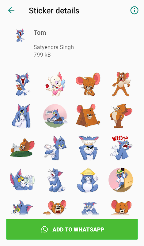 Cartoon Stickers for Whatsapp 스크린샷 1