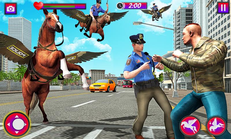 Flying Horse Police Chase Sim 스크린샷 2