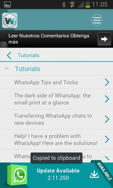 Update WhatsApp Captura de tela 2