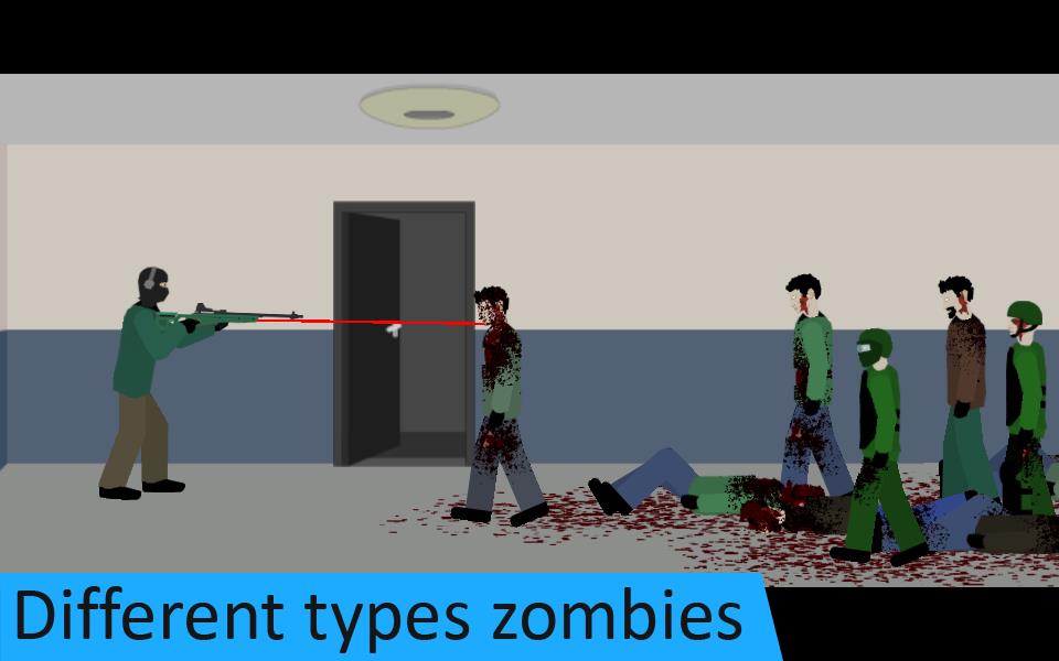 Flat Zombies: Defense & Cleanup Capture d'écran 2