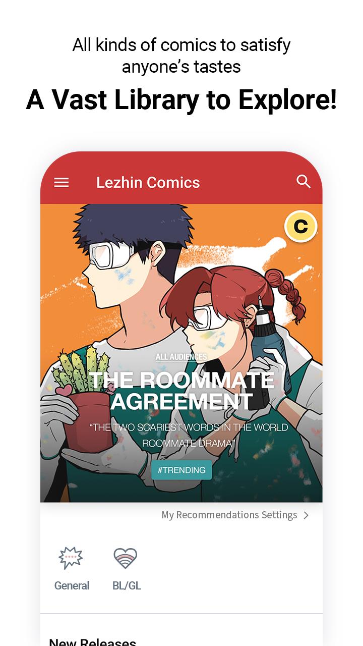 Lezhin Comics - Daily Releases Screenshot 1