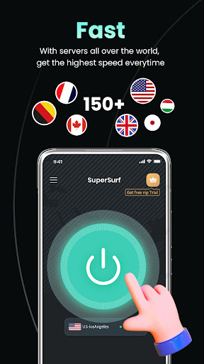 SuperSurf VPN - Fast &Safe VPN Capture d'écran 2