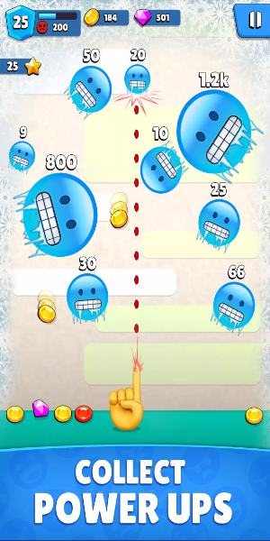 Emoji Ball Blast: Shooter Game スクリーンショット 1